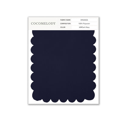 Organza Fabric Swatch in Single Color SWOR16006 - COCOMELODY