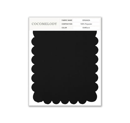 Organza Fabric Swatch in Single Color SWOR16006 - COCOMELODY