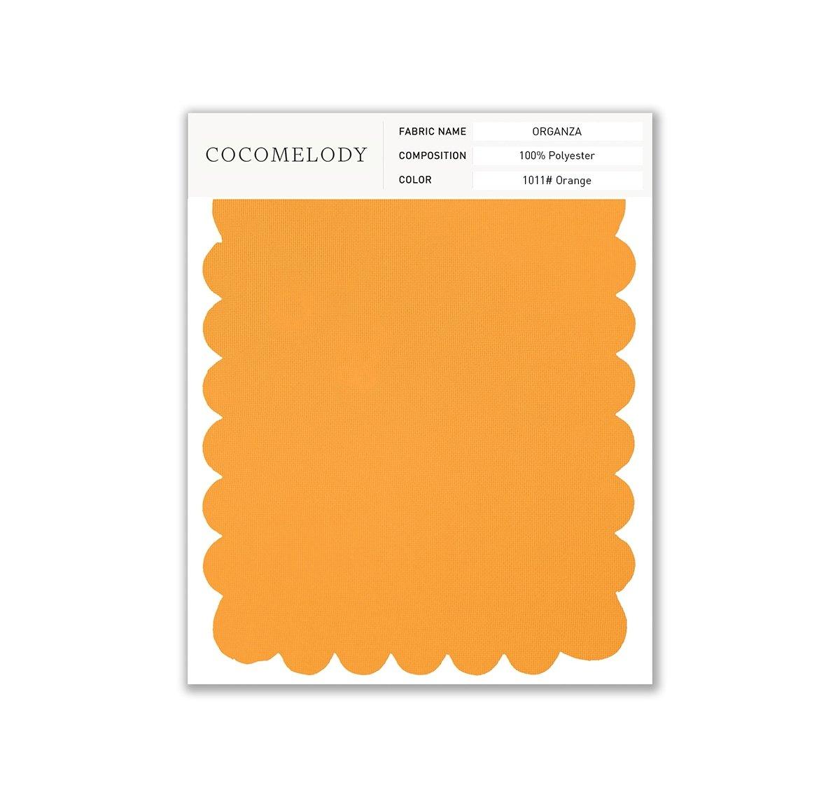Organza Fabric Swatch in Single Color SWOR16006 - COCOMELODY