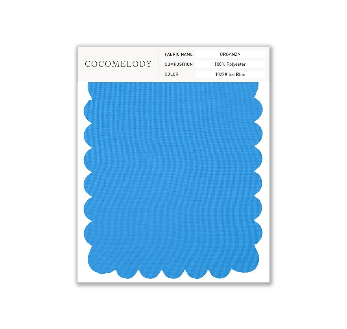 Organza Fabric Swatch in Single Color SWOR16006 - COCOMELODY