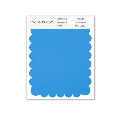 Organza Fabric Swatch in Single Color SWOR16006 - COCOMELODY
