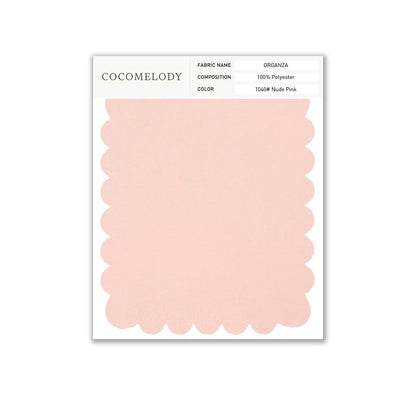 Organza Fabric Swatch in Single Color SWOR16006 - COCOMELODY