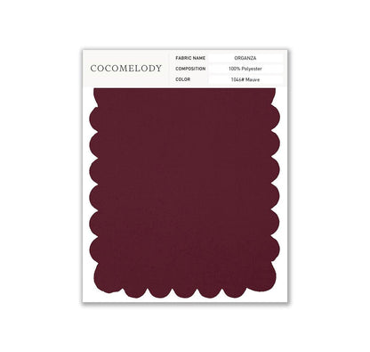 Organza Fabric Swatch in Single Color SWOR16006 - COCOMELODY