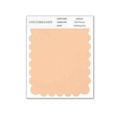 Organza Fabric Swatch in Single Color SWOR16006 - COCOMELODY