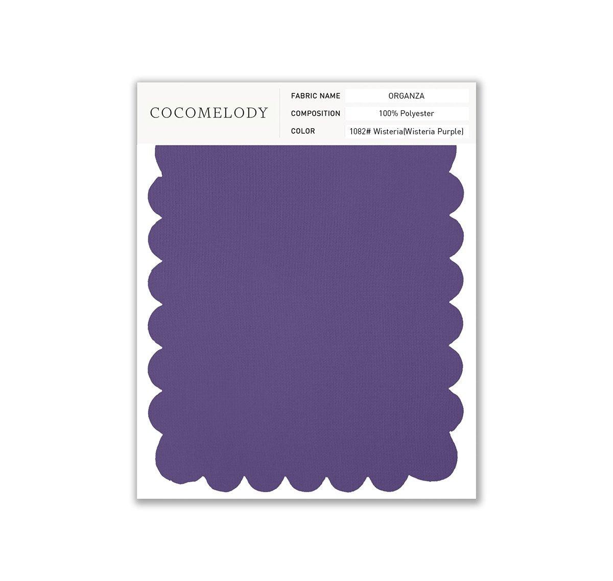 Organza Fabric Swatch in Single Color SWOR16006 - COCOMELODY
