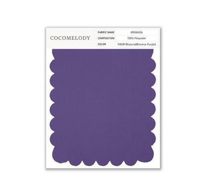 Organza Fabric Swatch in Single Color SWOR16006 - COCOMELODY