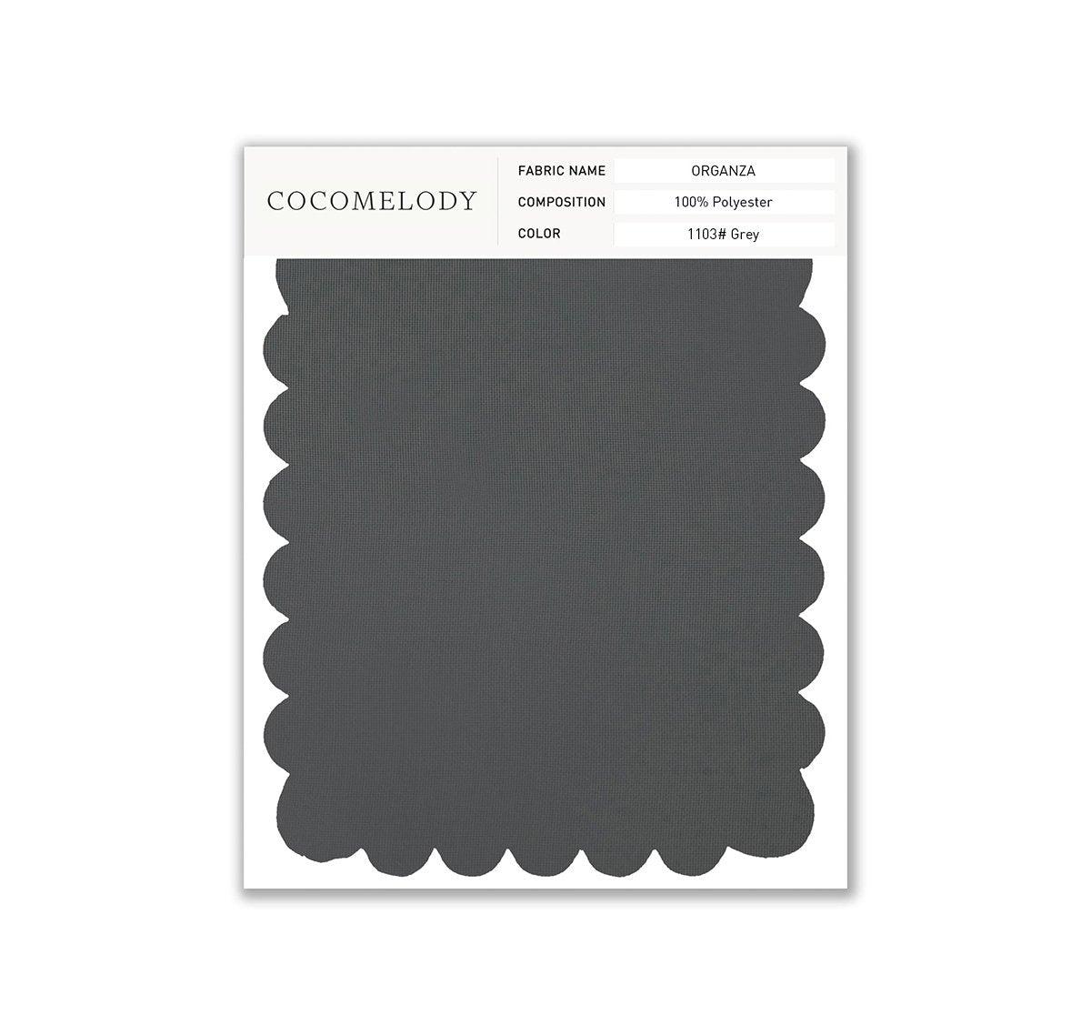 Organza Fabric Swatch in Single Color SWOR16006 - COCOMELODY