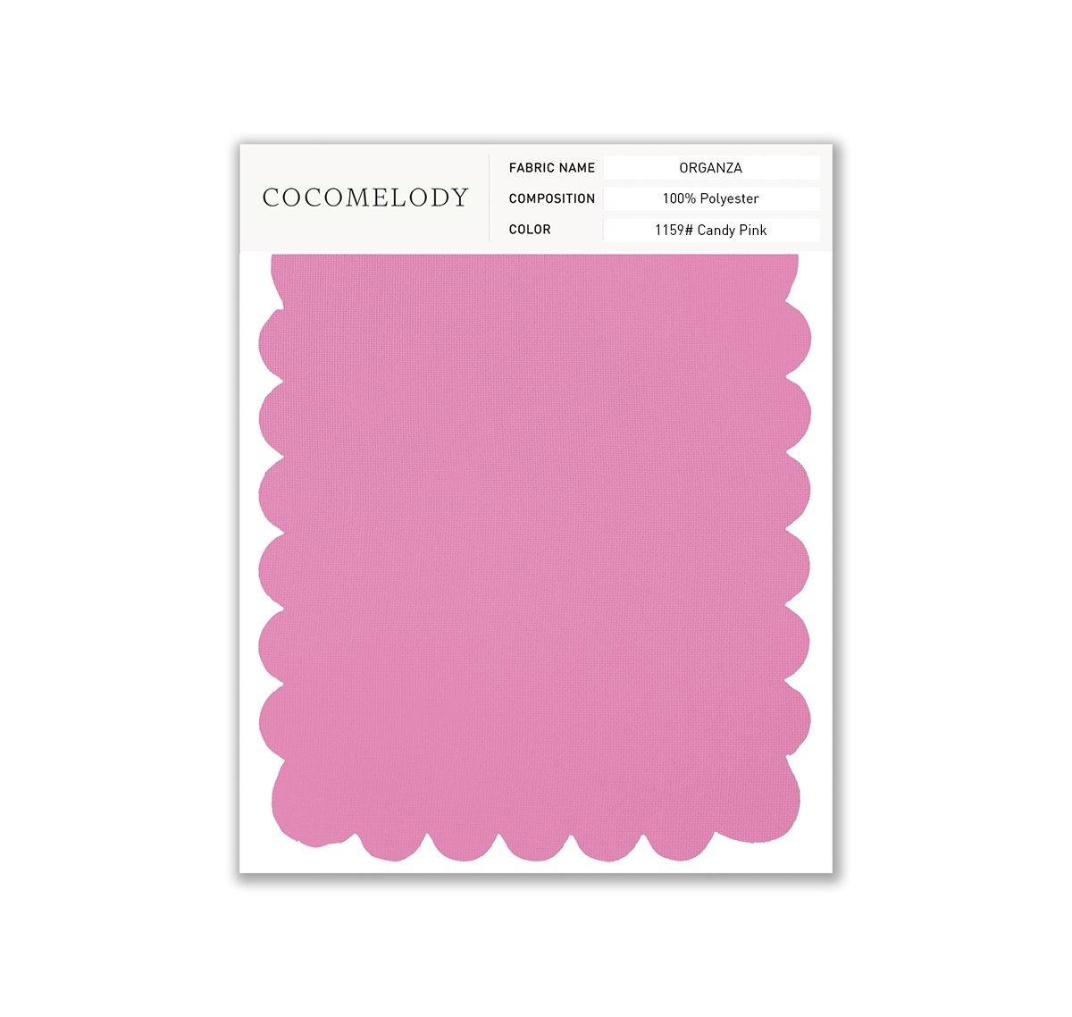 Organza Fabric Swatch in Single Color SWOR16006 - COCOMELODY