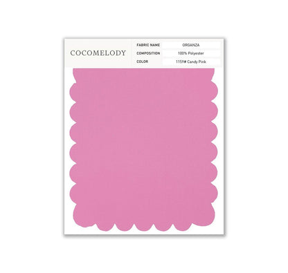 Organza Fabric Swatch in Single Color SWOR16006 - COCOMELODY