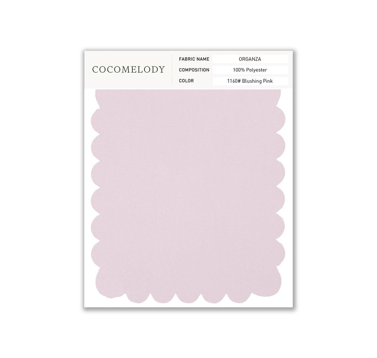 Organza Fabric Swatch in Single Color SWOR16006 - COCOMELODY