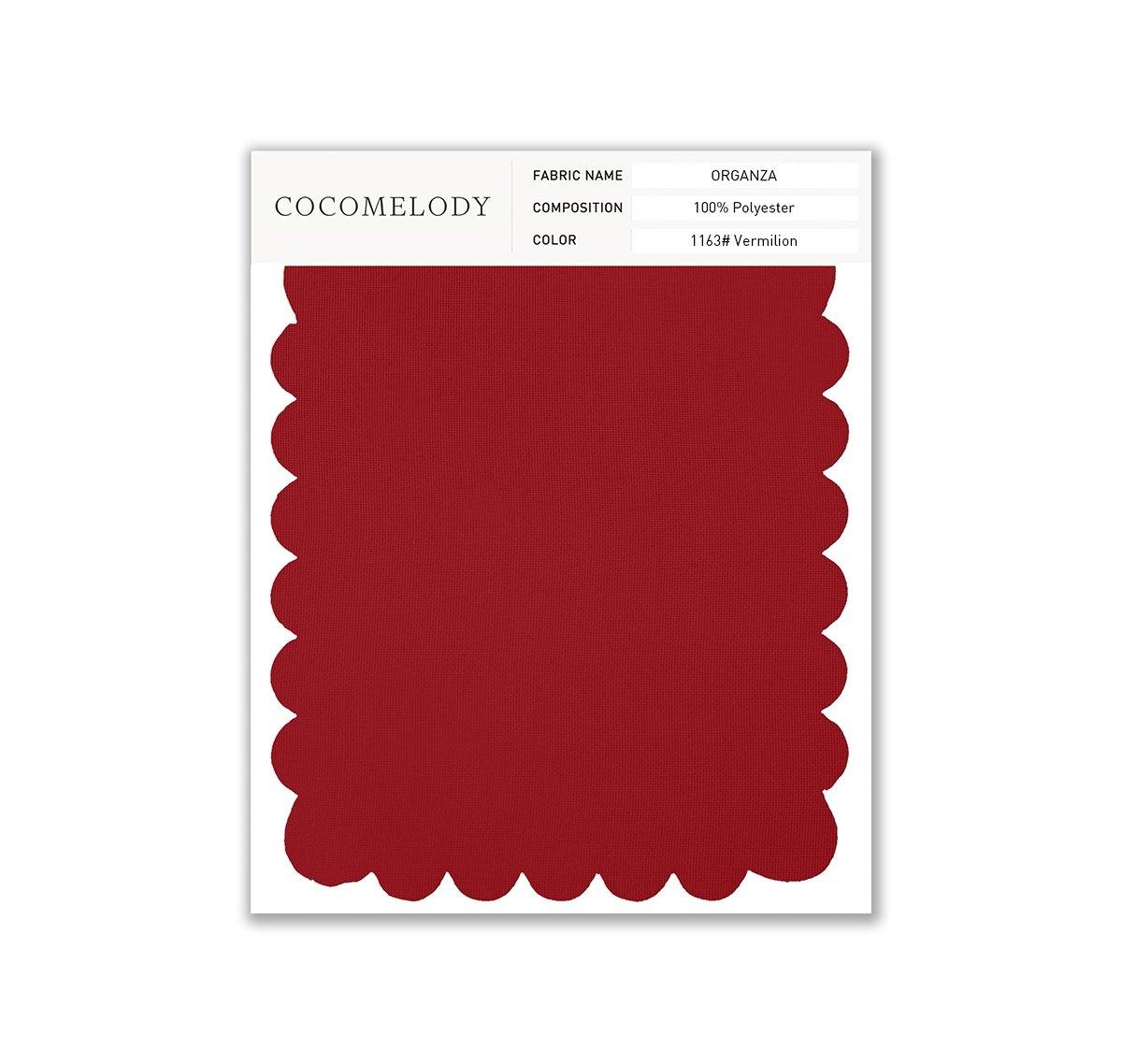 Organza Fabric Swatch in Single Color SWOR16006 - COCOMELODY