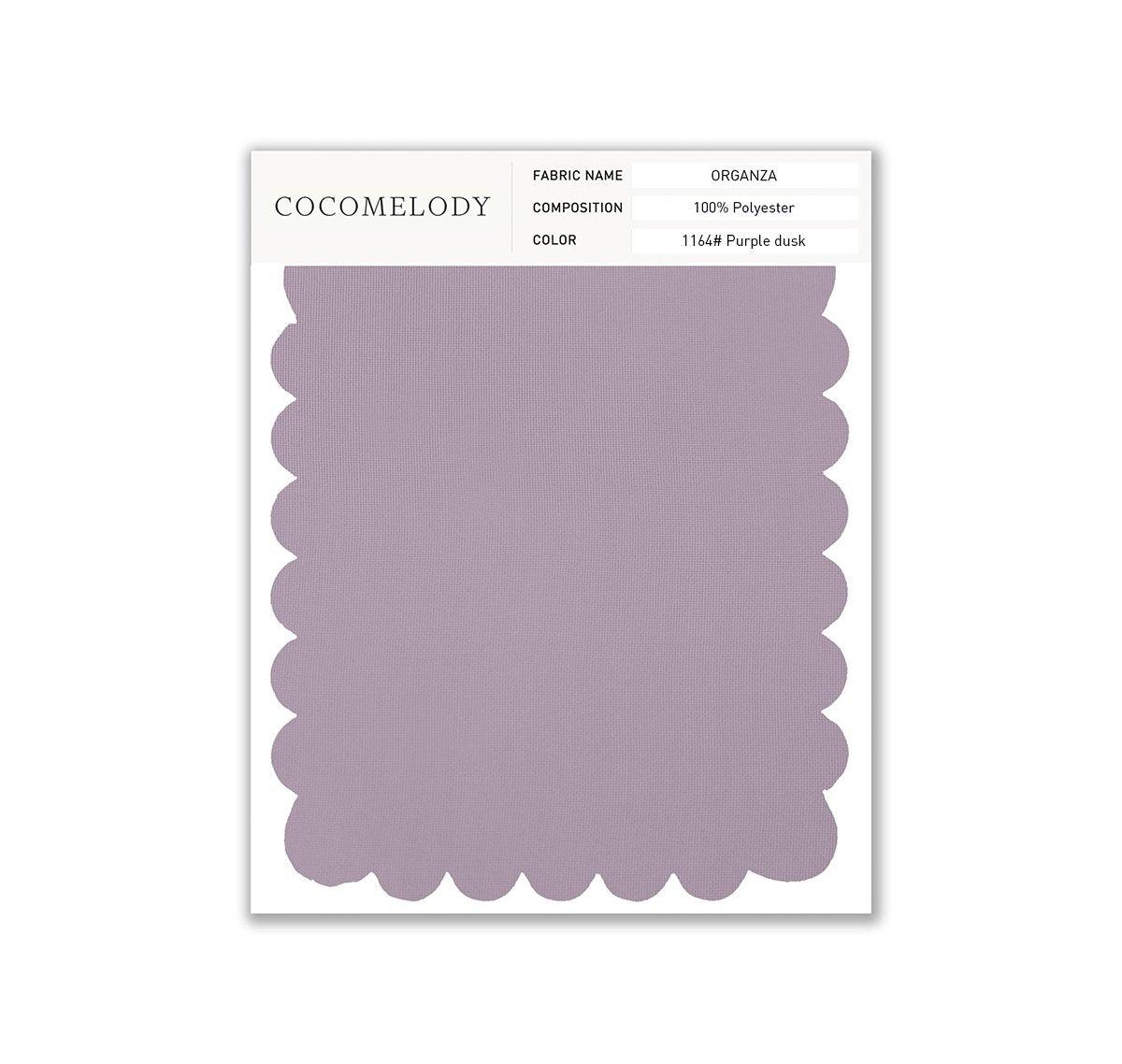Organza Fabric Swatch in Single Color SWOR16006 - COCOMELODY