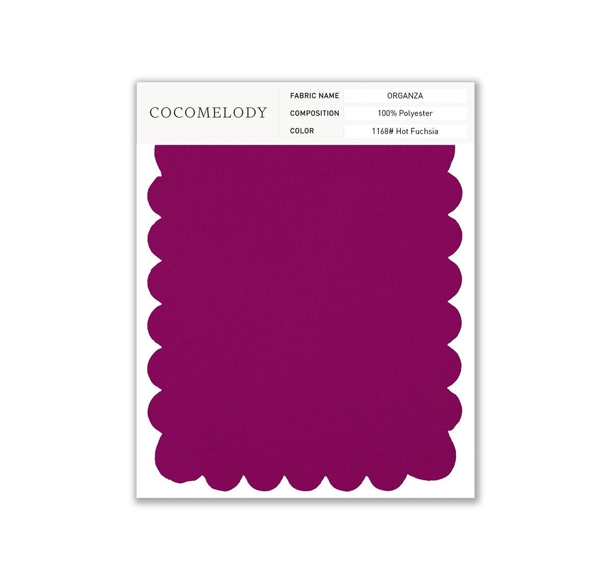 Organza Fabric Swatch in Single Color SWOR16006 - COCOMELODY
