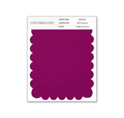 Organza Fabric Swatch in Single Color SWOR16006 - COCOMELODY