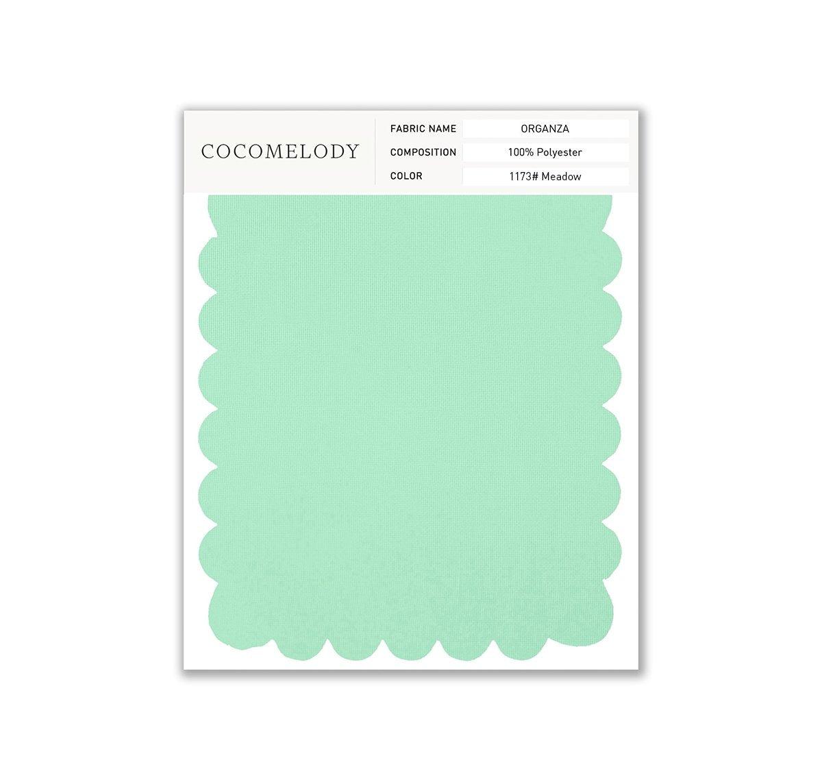 Organza Fabric Swatch in Single Color SWOR16006 - COCOMELODY