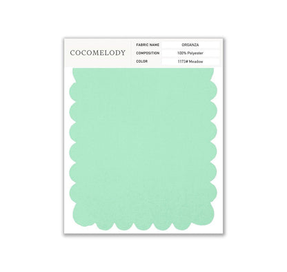 Organza Fabric Swatch in Single Color SWOR16006 - COCOMELODY