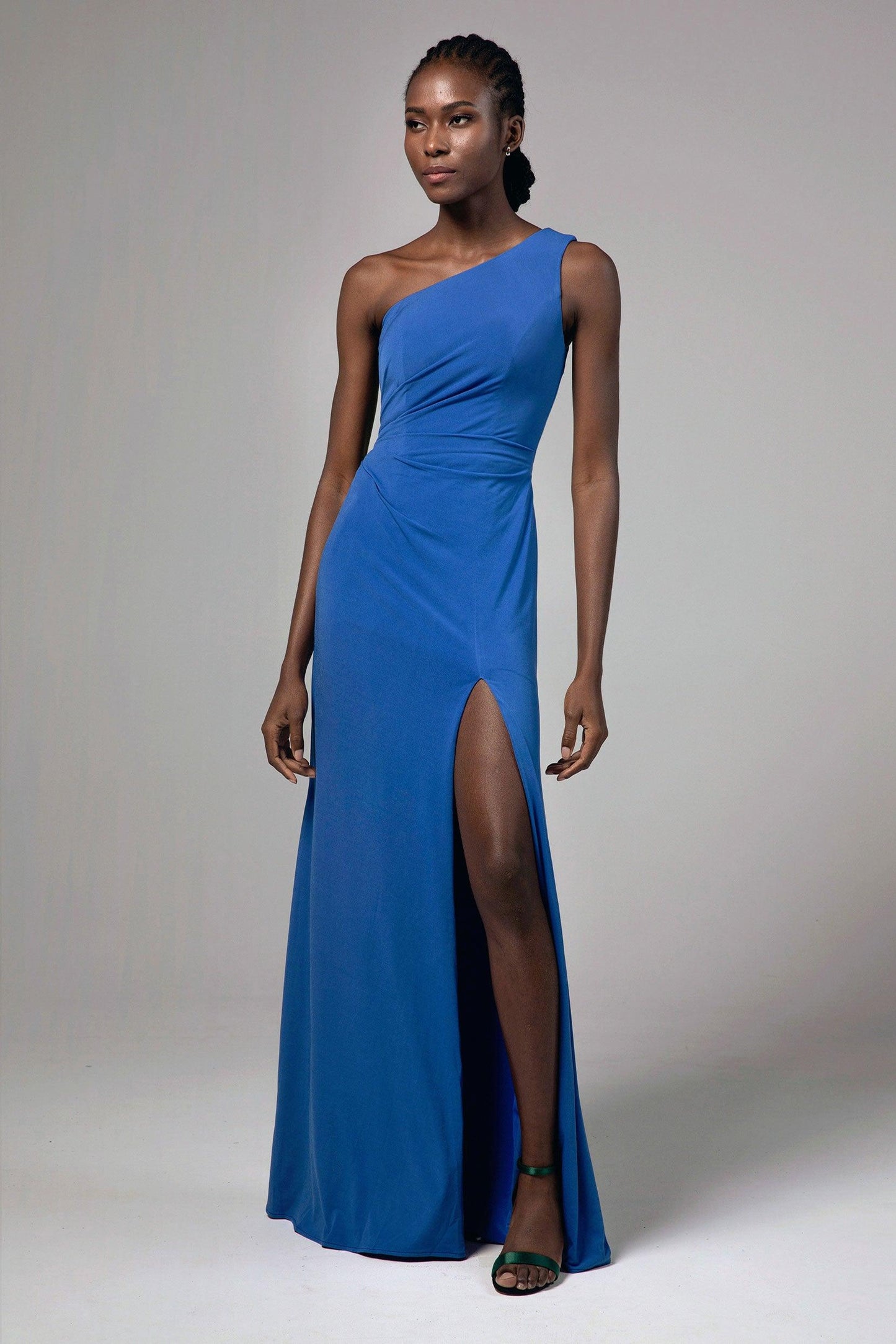 Sheath Floor Length Knitted Fabric Bridesmaid Dress Formal Dresses CB0423 - COCOMELODY