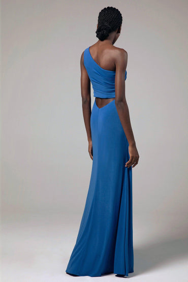 Sheath Floor Length Knitted Fabric Bridesmaid Dress Formal Dresses CB0423 - COCOMELODY