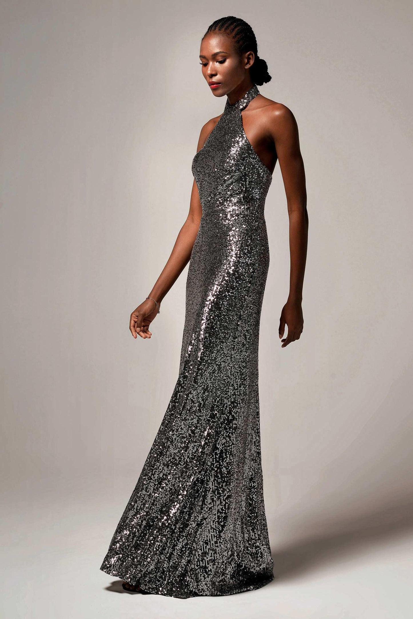 Sheath-Column Floor Length Sequined Dress CB0401 - COCOMELODY