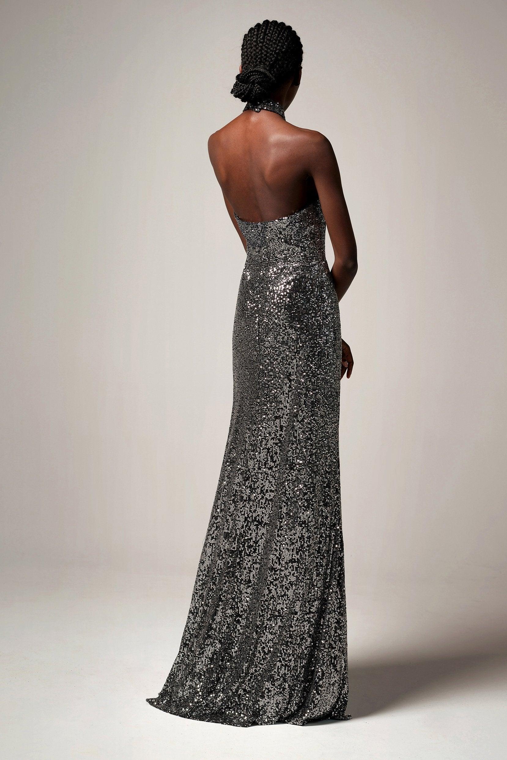 Sheath-Column Floor Length Sequined Dress CB0401 - COCOMELODY