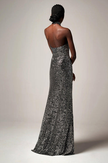 Sheath-Column Floor Length Sequined Dress CB0401 - COCOMELODY