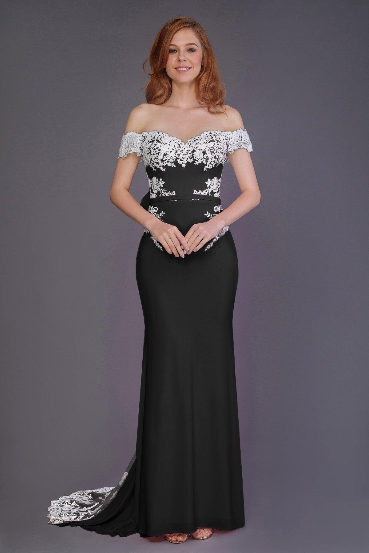 Mermaid Sweep Train Knitted Fabric Bridesmaid Dress PR3491 - COCOMELODY