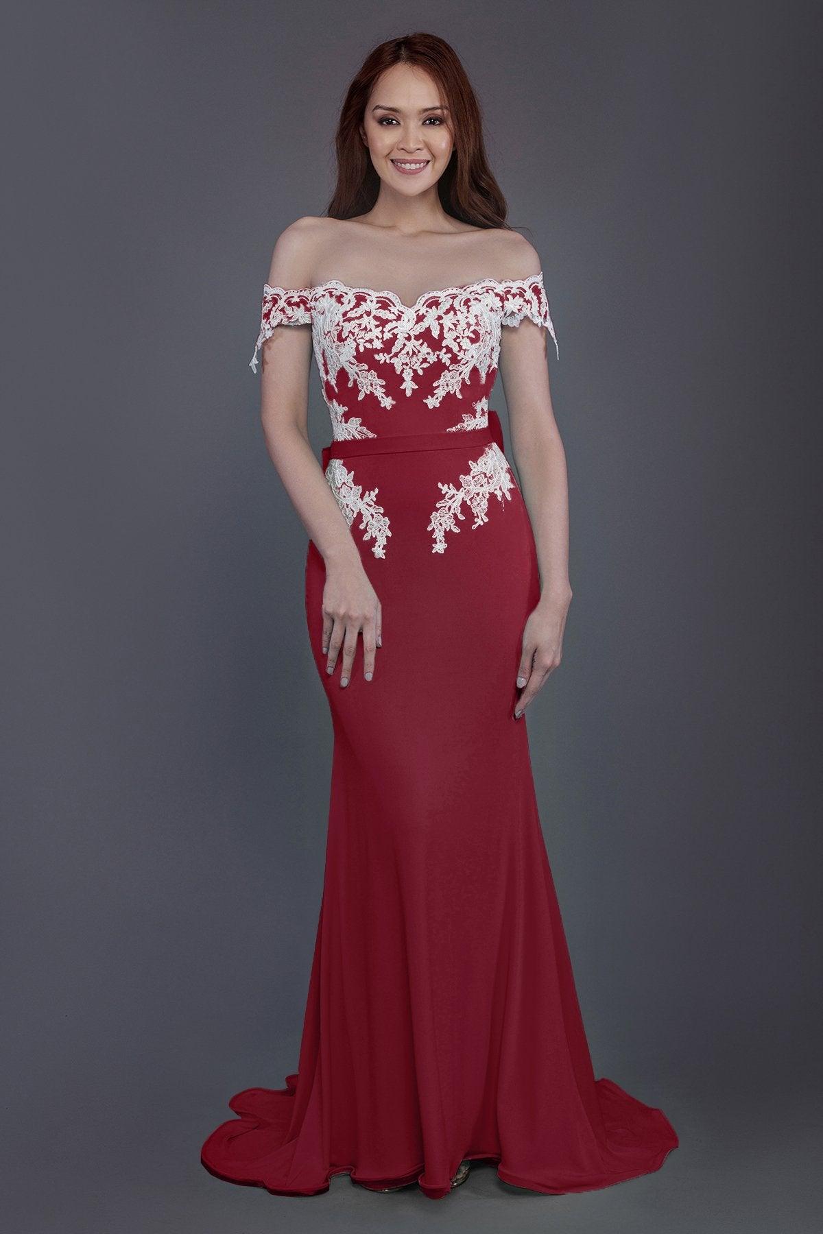 Mermaid Sweep Train Knitted Fabric Bridesmaid Dress PR3497 - COCOMELODY