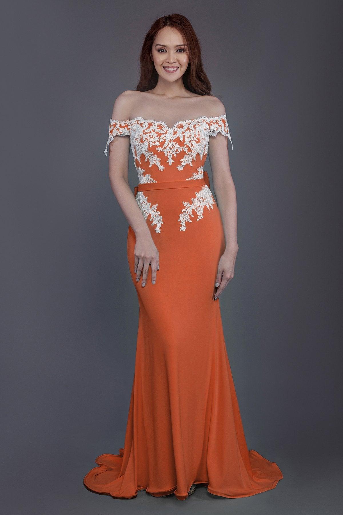 Mermaid Sweep Train Knitted Fabric Bridesmaid Dress PR3497 - COCOMELODY
