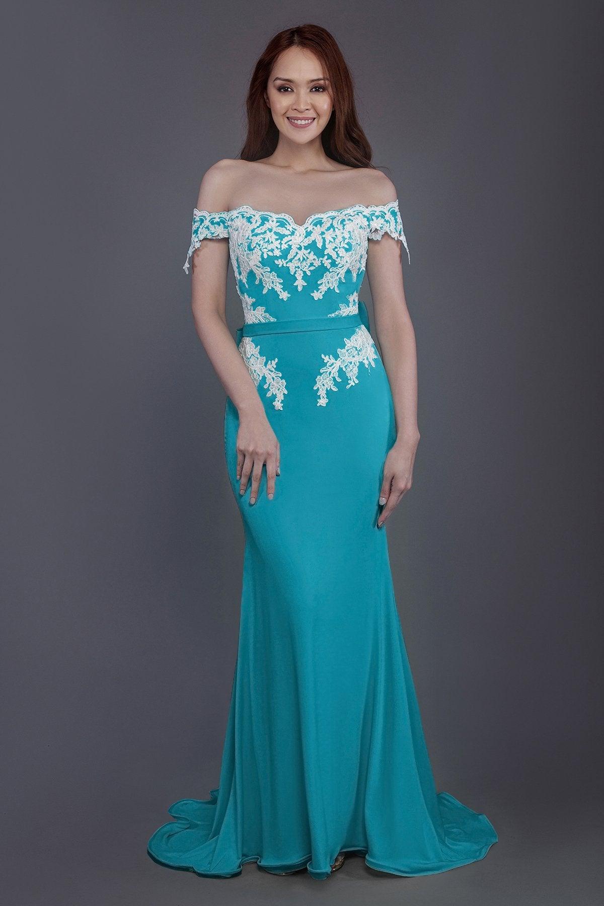 Mermaid Sweep Train Knitted Fabric Bridesmaid Dress PR3497 - COCOMELODY