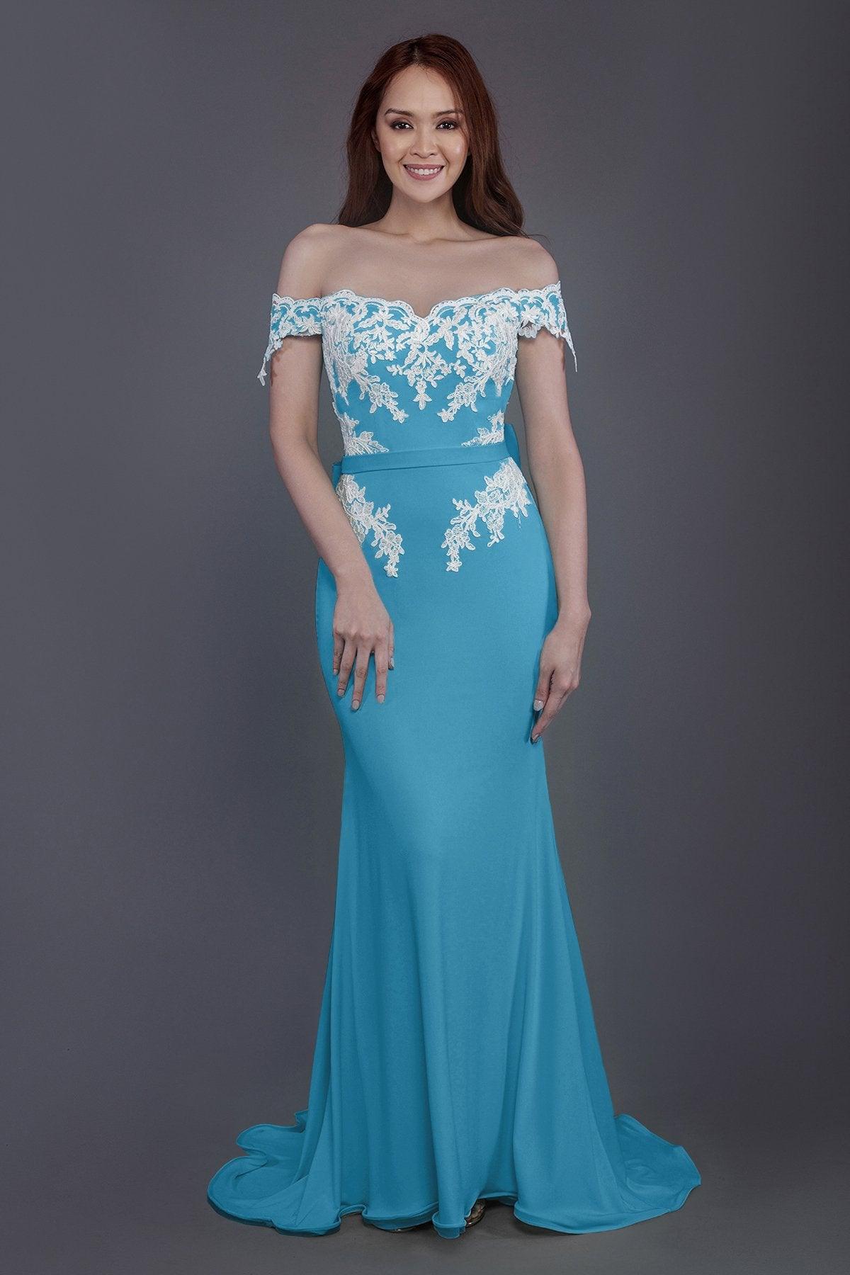 Mermaid Sweep Train Knitted Fabric Bridesmaid Dress PR3497 - COCOMELODY