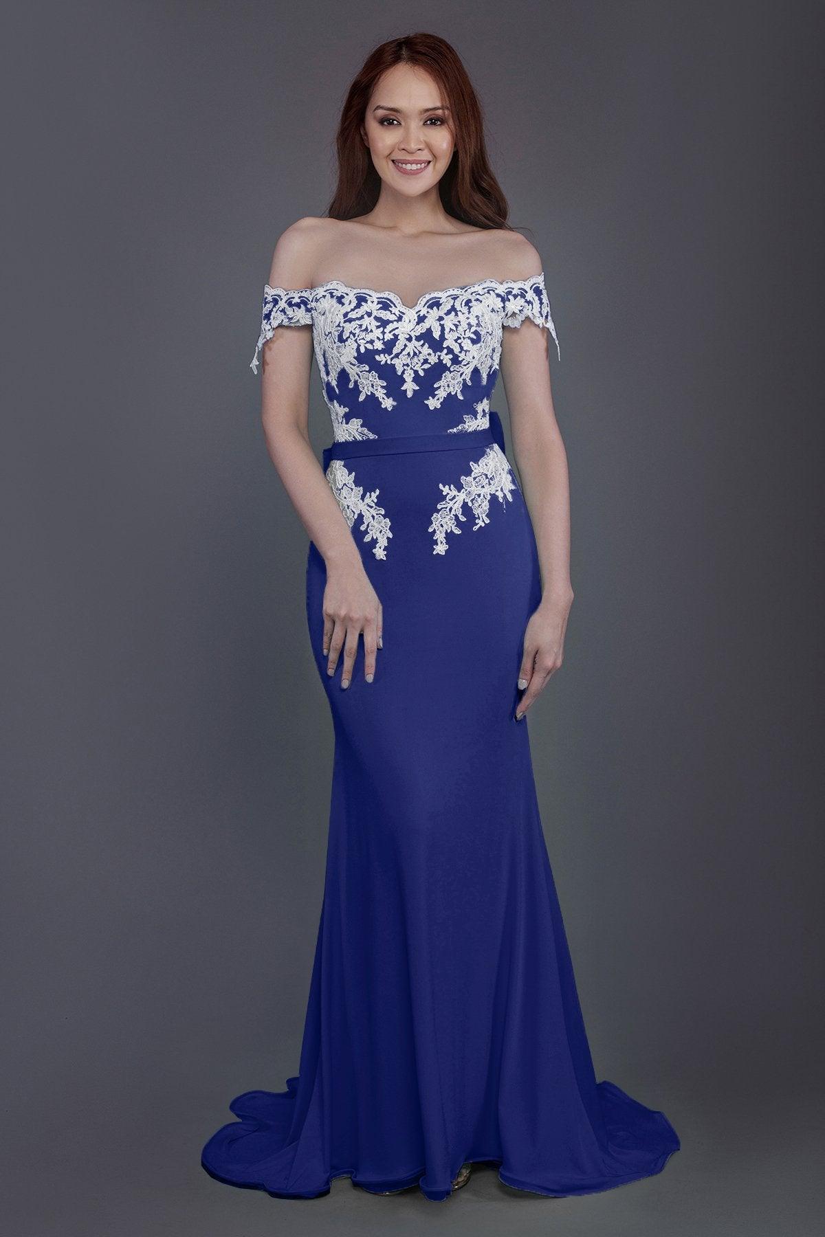 Mermaid Sweep Train Knitted Fabric Bridesmaid Dress PR3497 - COCOMELODY