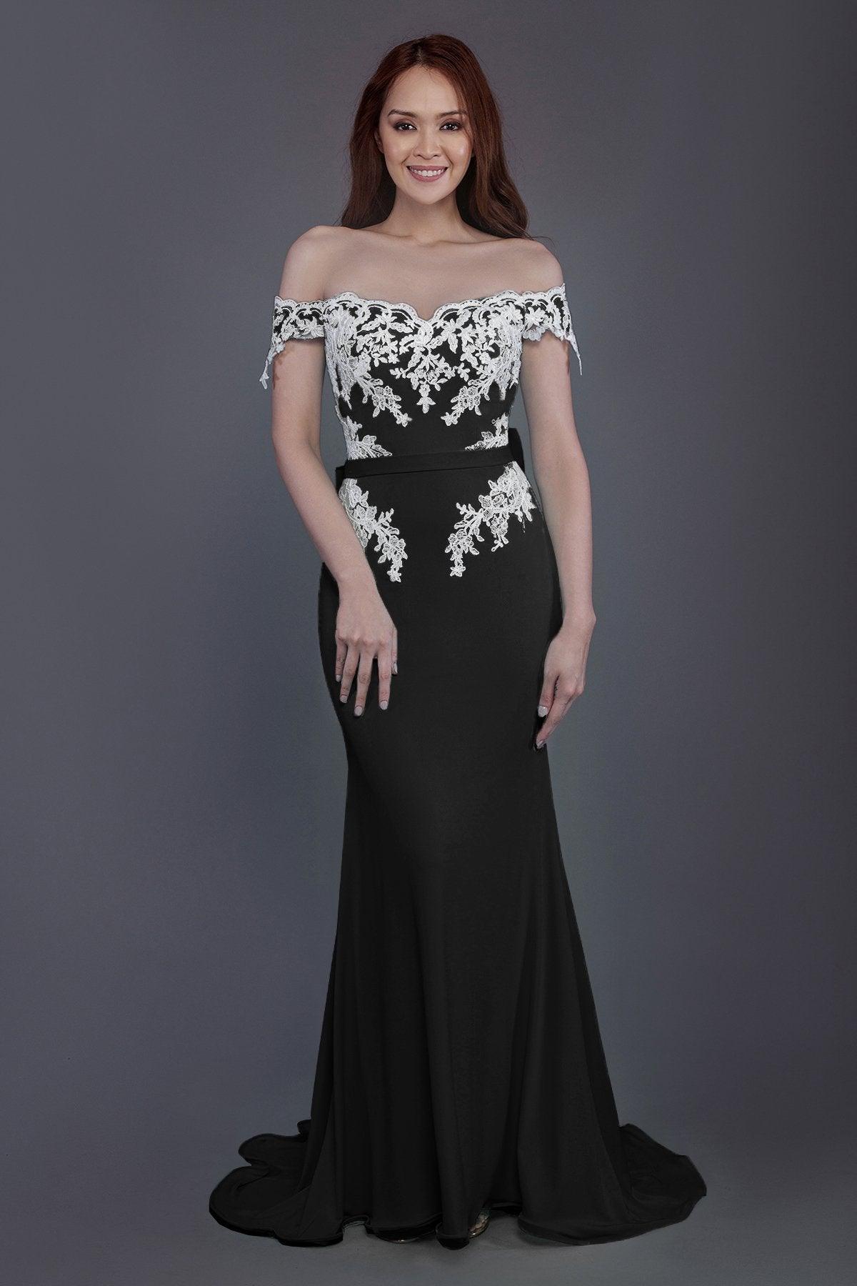 Mermaid Sweep Train Knitted Fabric Bridesmaid Dress PR3497 - COCOMELODY