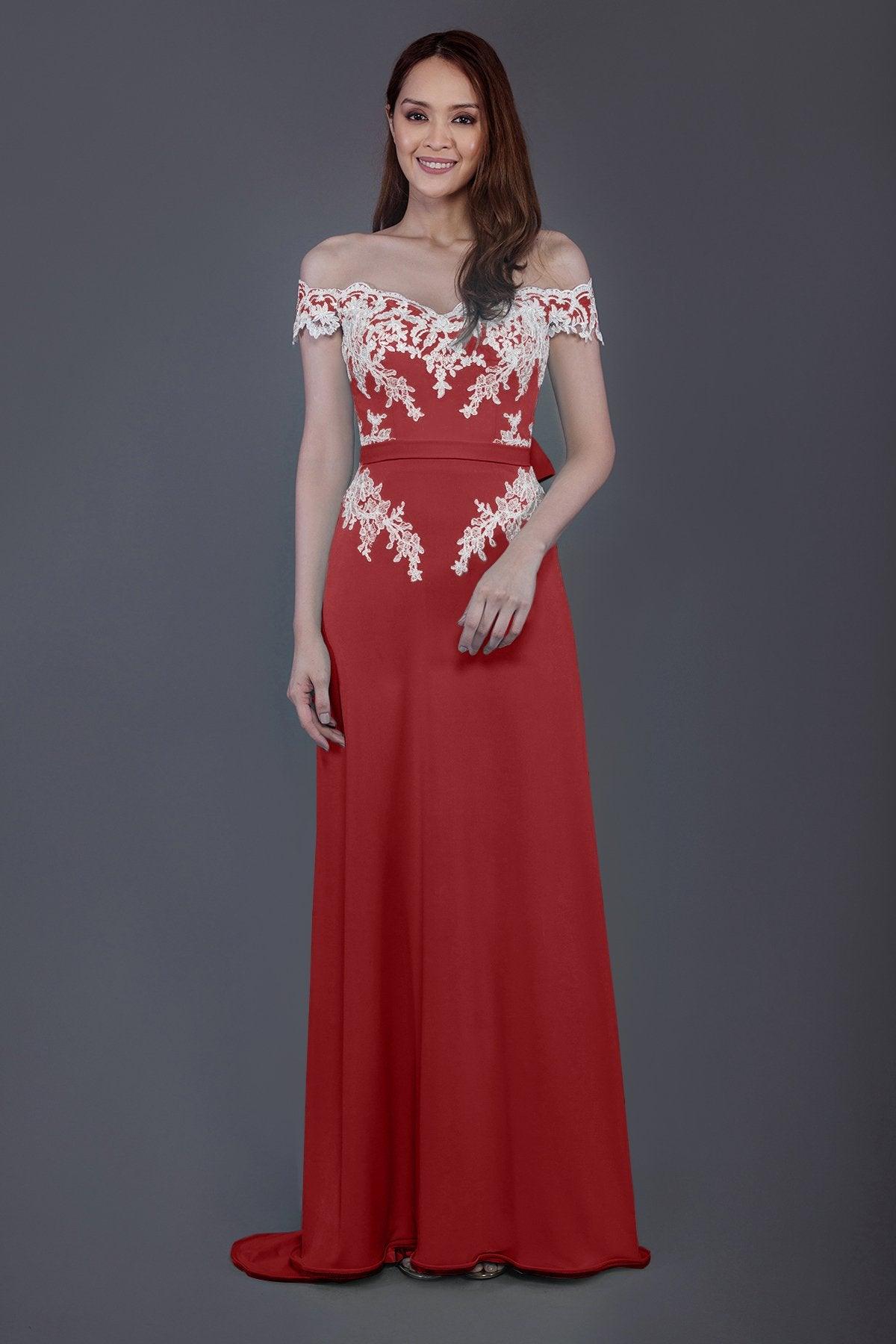 Sheath Sweep Train Knitted Fabric Bridesmaid Dress PR3561 - COCOMELODY