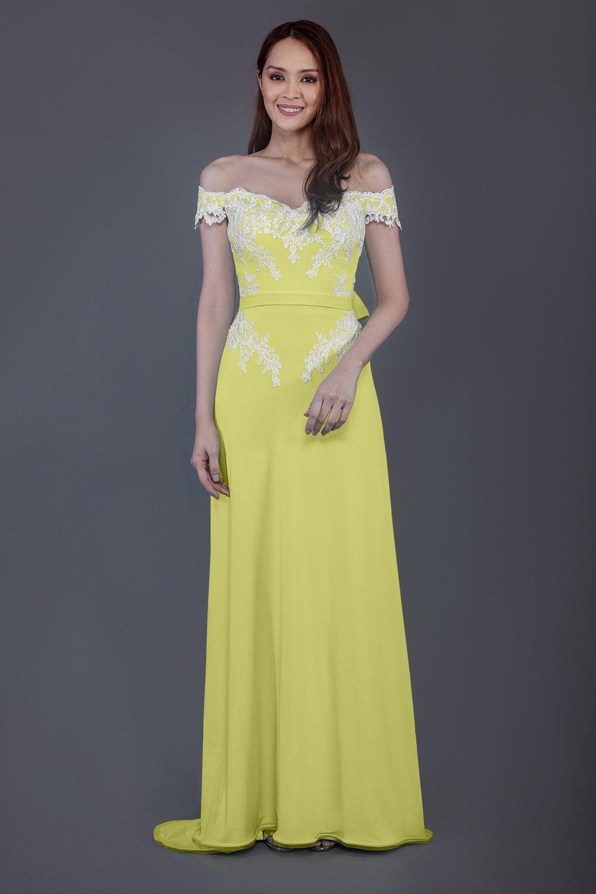 Sheath Sweep Train Knitted Fabric Bridesmaid Dress PR3561 - COCOMELODY