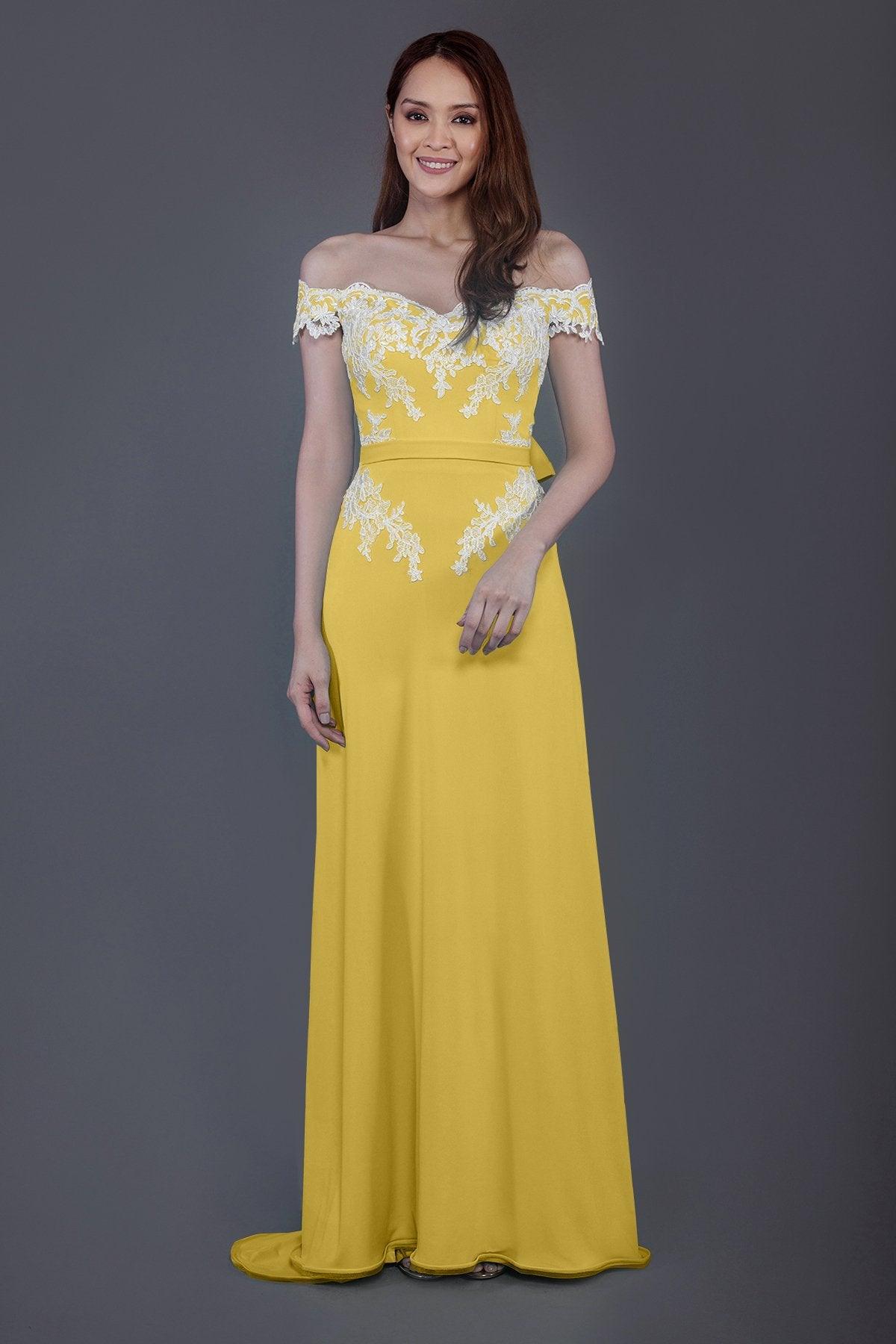 Sheath Sweep Train Knitted Fabric Bridesmaid Dress PR3561 - COCOMELODY