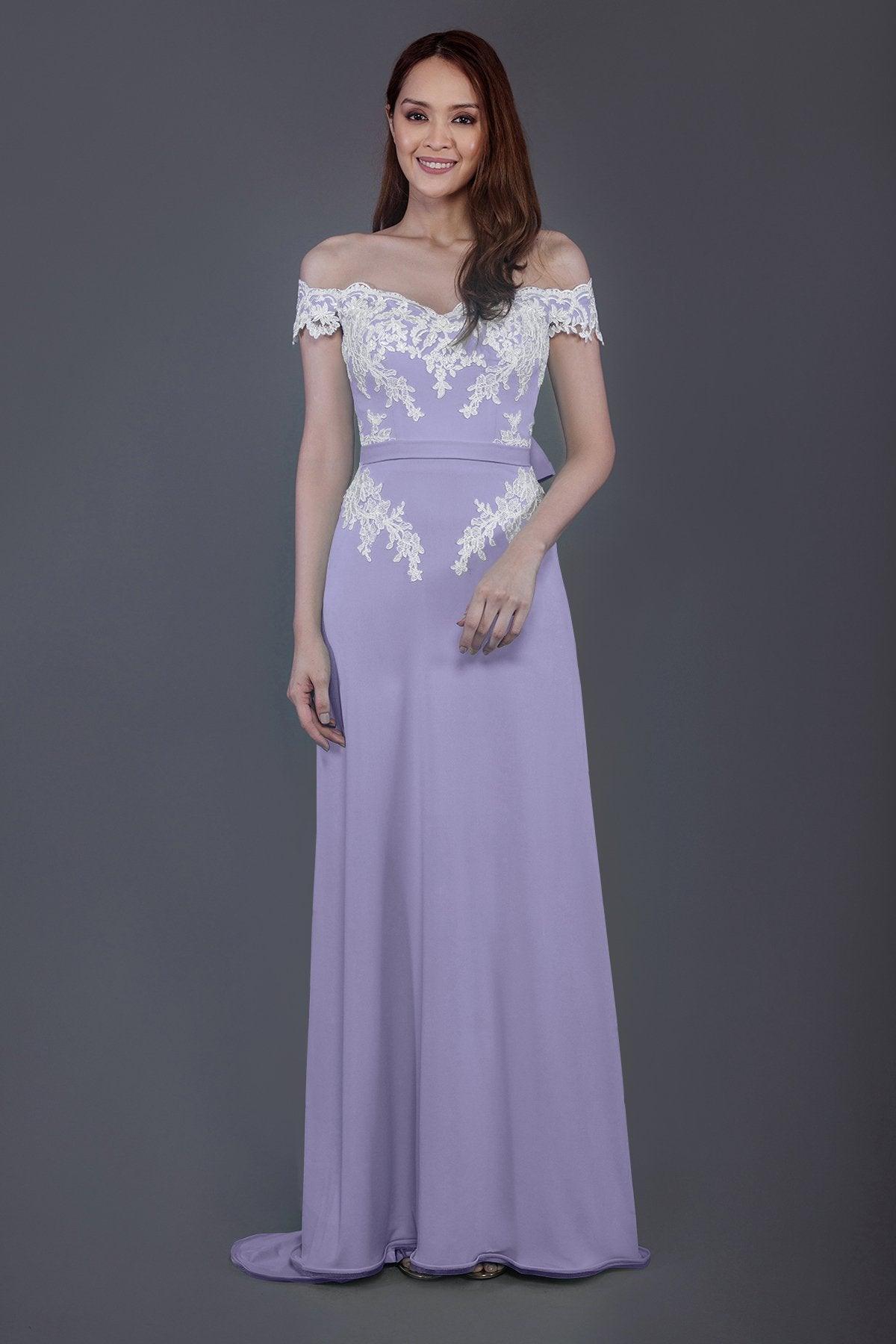Sheath Sweep Train Knitted Fabric Bridesmaid Dress PR3561 - COCOMELODY