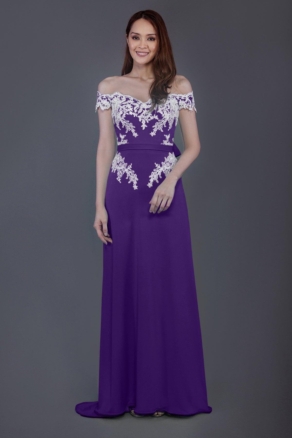 Sheath Sweep Train Knitted Fabric Bridesmaid Dress PR3561 - COCOMELODY