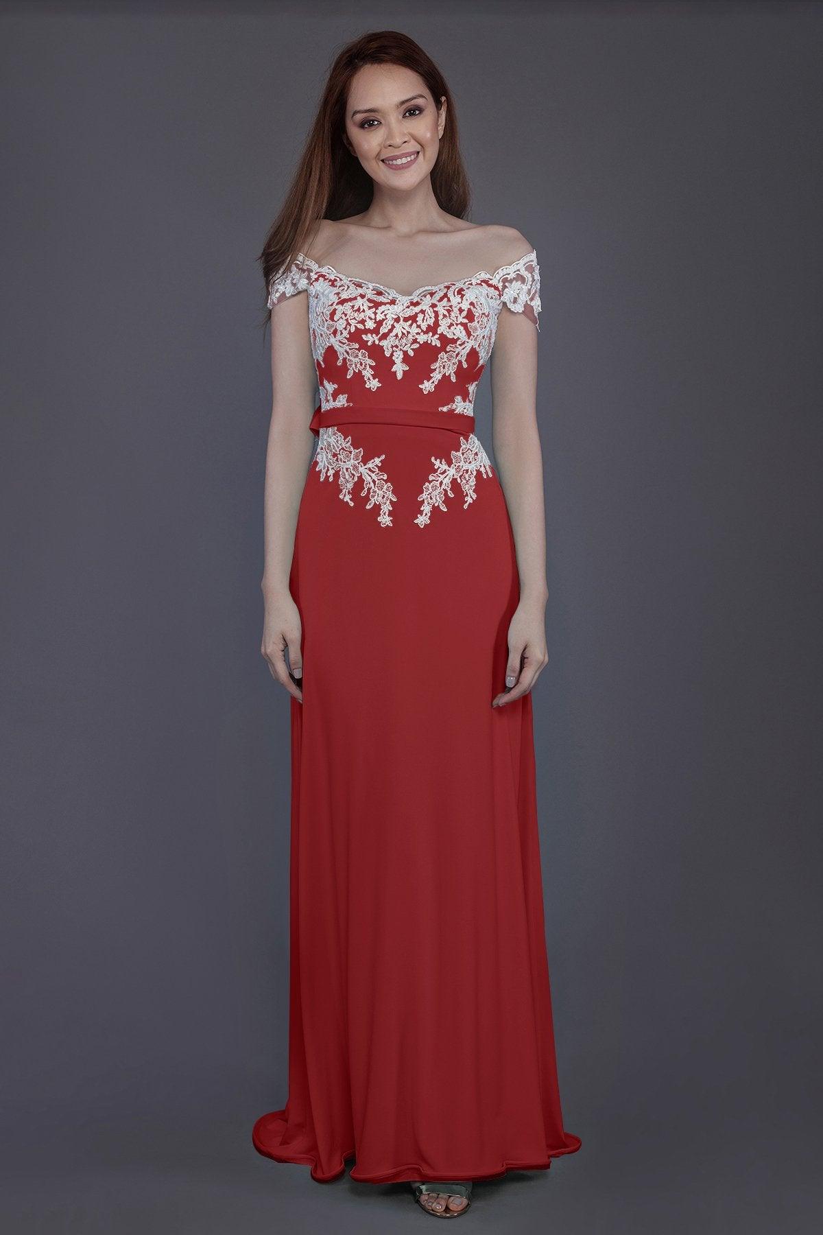 Sheath Sweep Train Knitted Fabric Bridesmaid Dress PR3563 - COCOMELODY