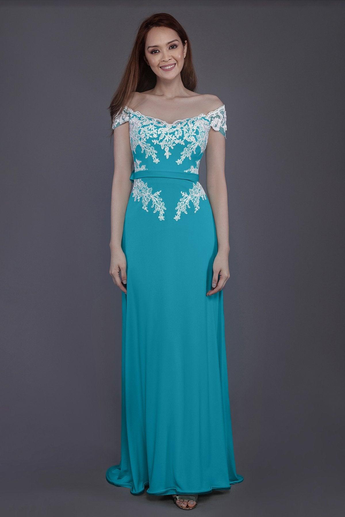 Sheath Sweep Train Knitted Fabric Bridesmaid Dress PR3563 - COCOMELODY