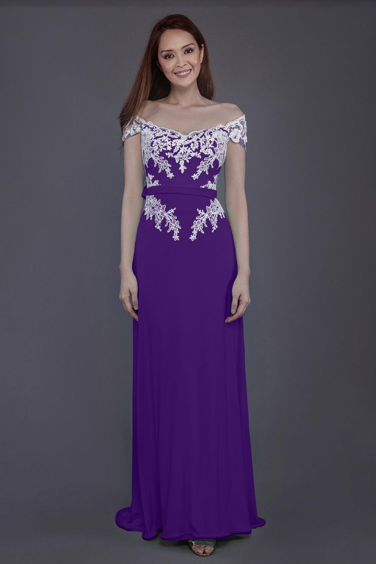 Sheath Sweep Train Knitted Fabric Bridesmaid Dress PR3563 - COCOMELODY