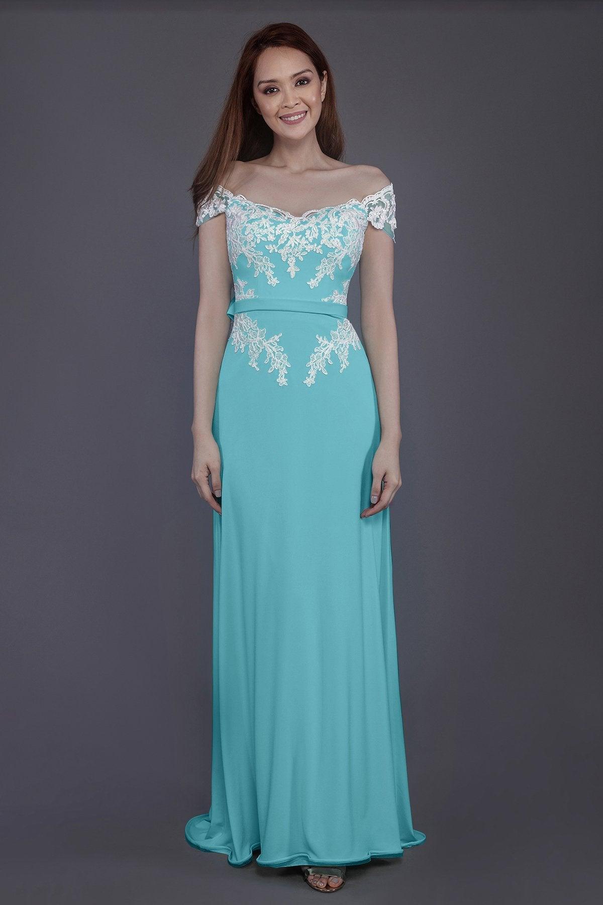 Sheath Sweep Train Knitted Fabric Bridesmaid Dress PR3563 - COCOMELODY