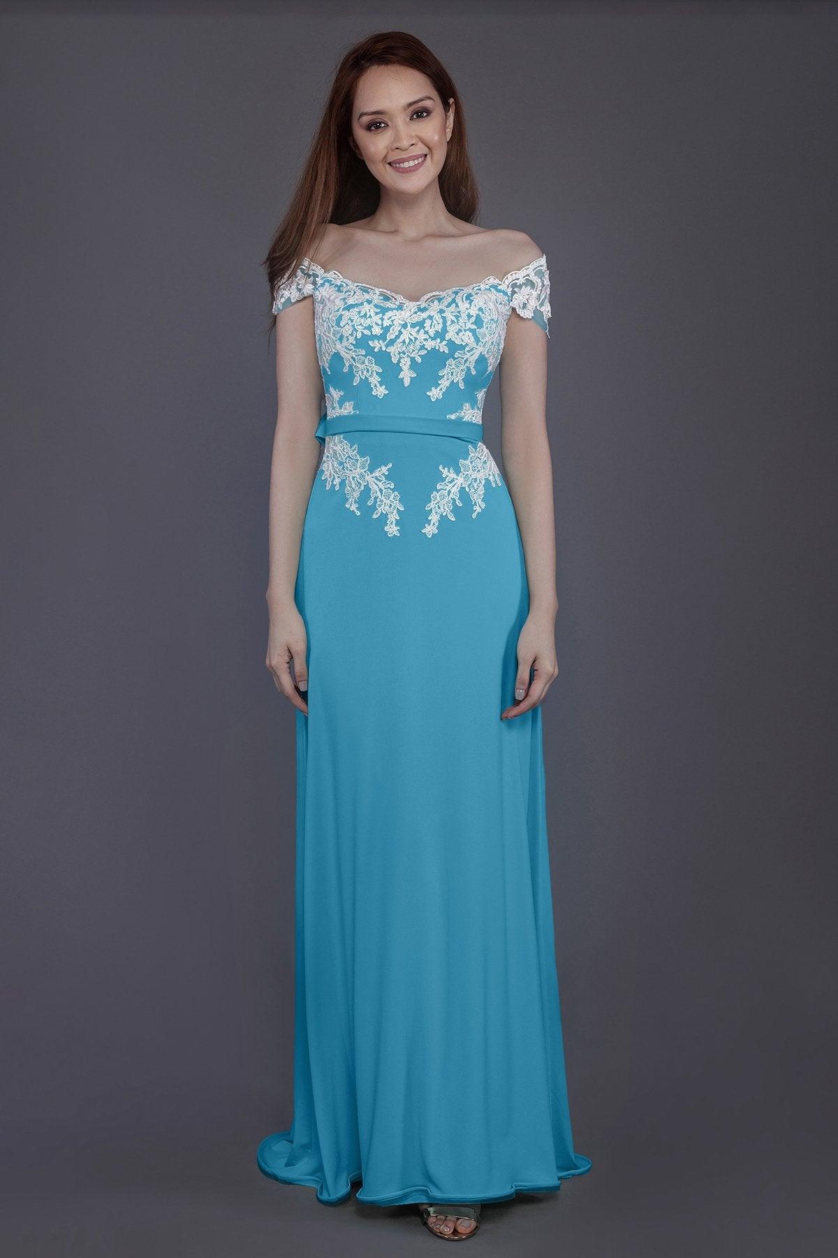Sheath Sweep Train Knitted Fabric Bridesmaid Dress PR3563 - COCOMELODY