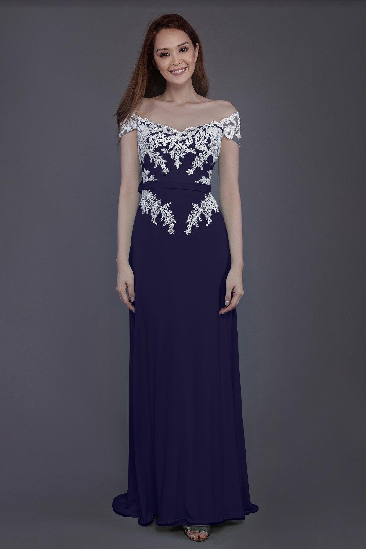 Sheath Sweep Train Knitted Fabric Bridesmaid Dress PR3563 - COCOMELODY