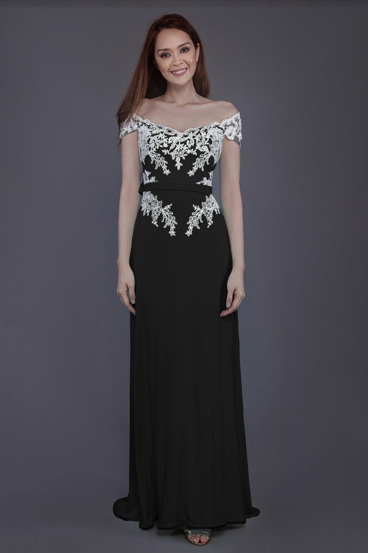Sheath Sweep Train Knitted Fabric Bridesmaid Dress PR3563 - COCOMELODY