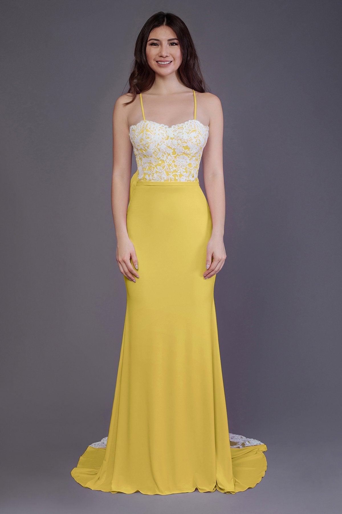 Mermaid Sweep Train Knitted Fabric Bridesmaid Dress PR3565 - COCOMELODY