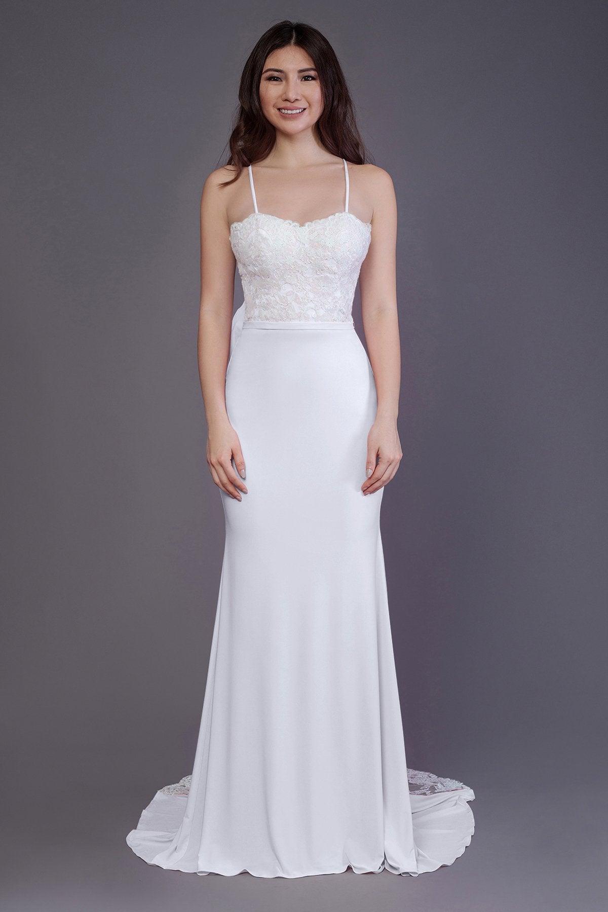 Mermaid Sweep Train Knitted Fabric Bridesmaid Dress PR3565 - COCOMELODY
