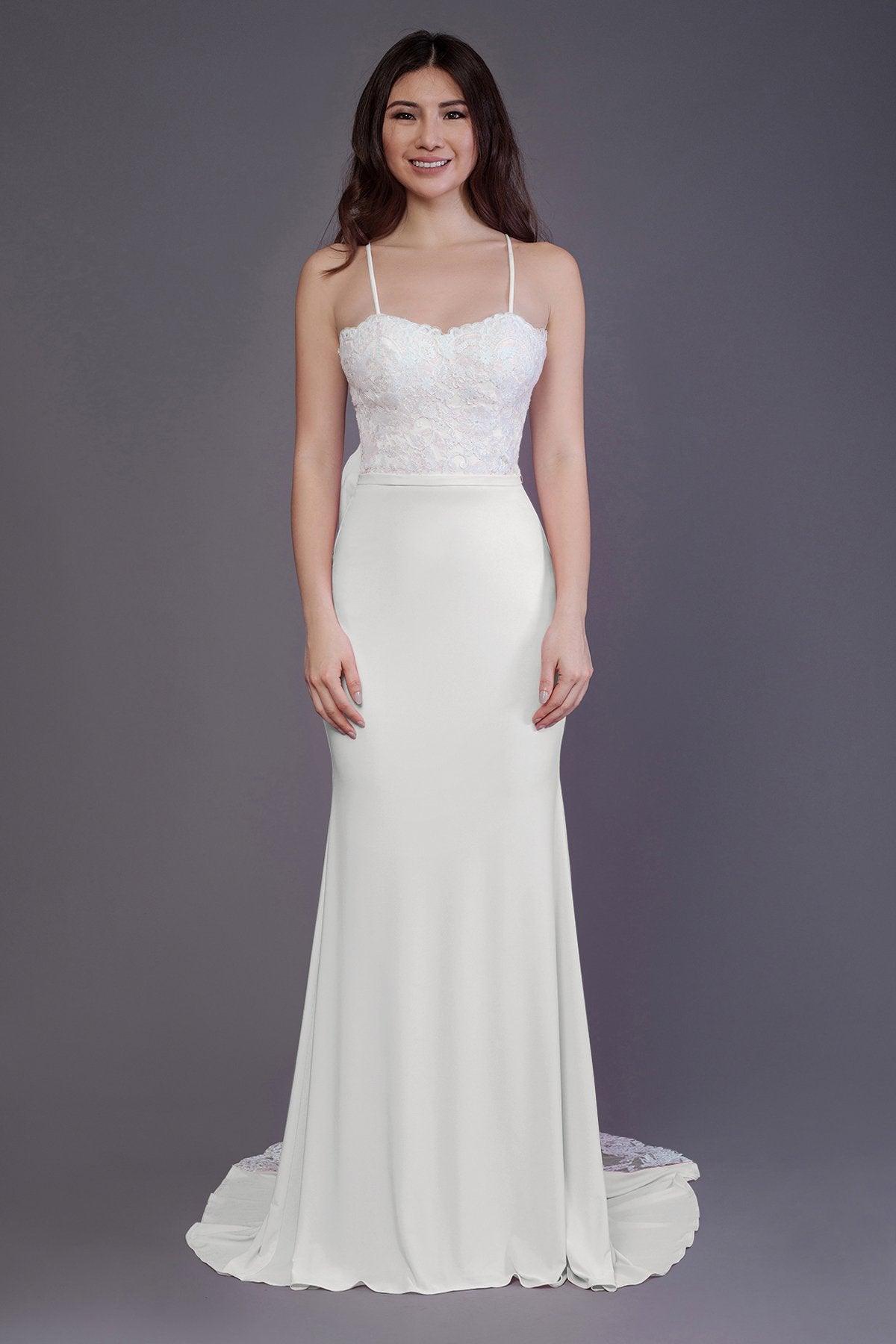 Mermaid Sweep Train Knitted Fabric Bridesmaid Dress PR3565 - COCOMELODY
