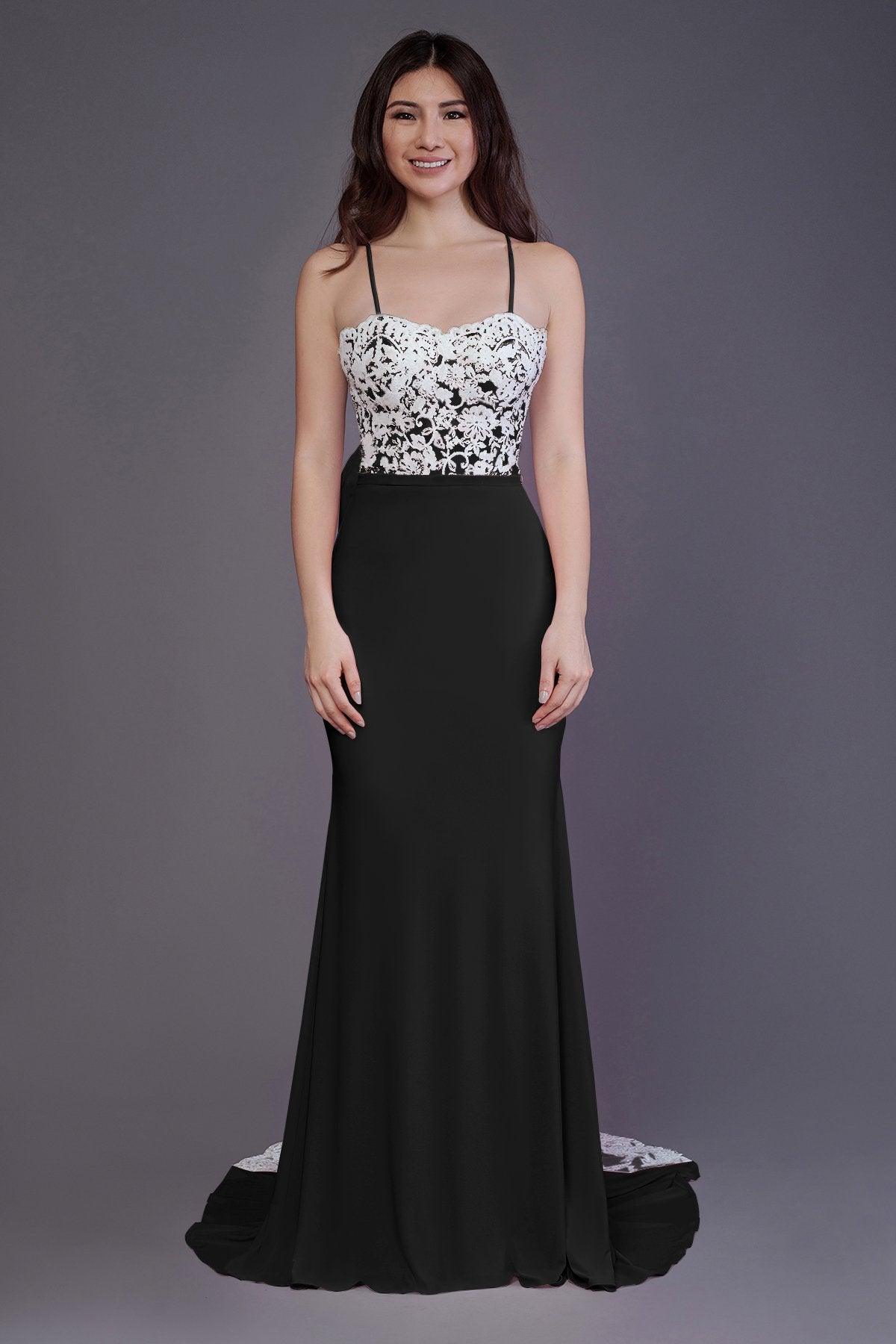 Mermaid Sweep Train Knitted Fabric Bridesmaid Dress PR3565 - COCOMELODY