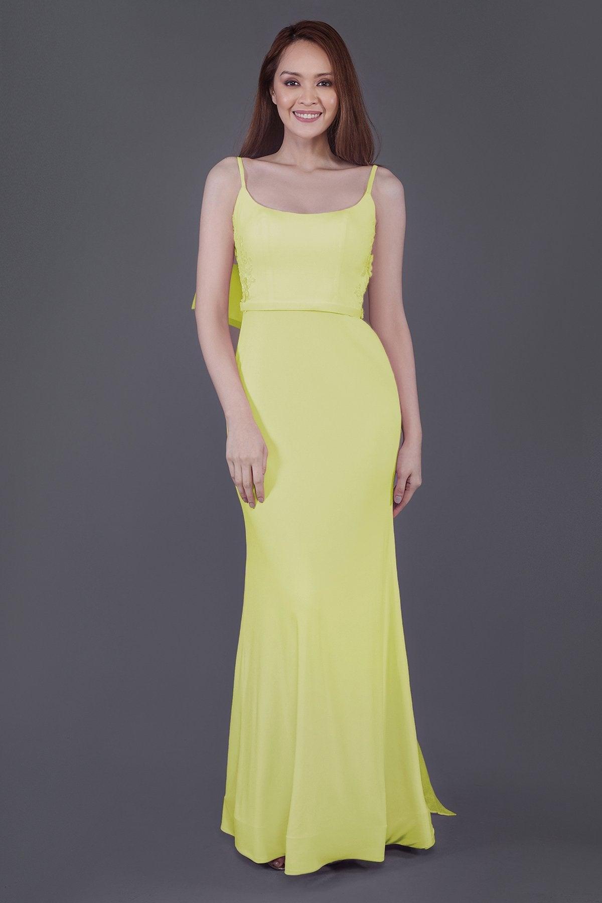 Mermaid Floor Length Knitted Fabric Bridesmaid Dress PR3594 - COCOMELODY