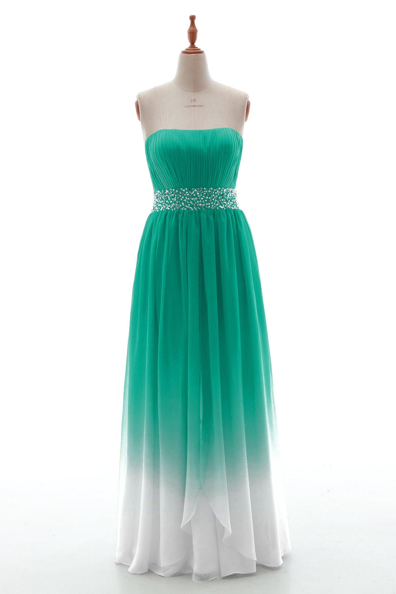 Sheath-Column Floor Length Chiffon Bridesmaid Dress PR3598 - COCOMELODY